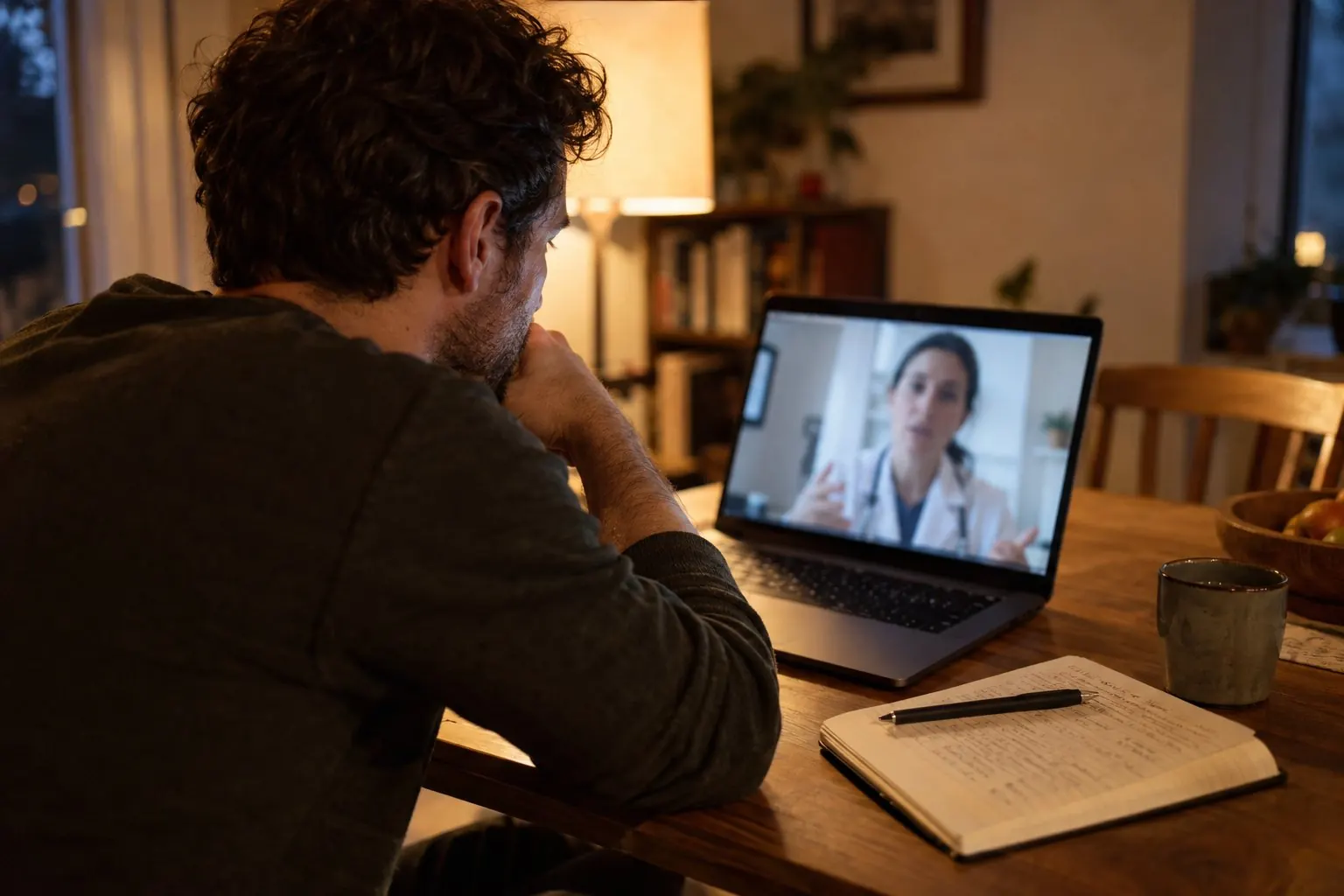 A video visit with a licensed provider