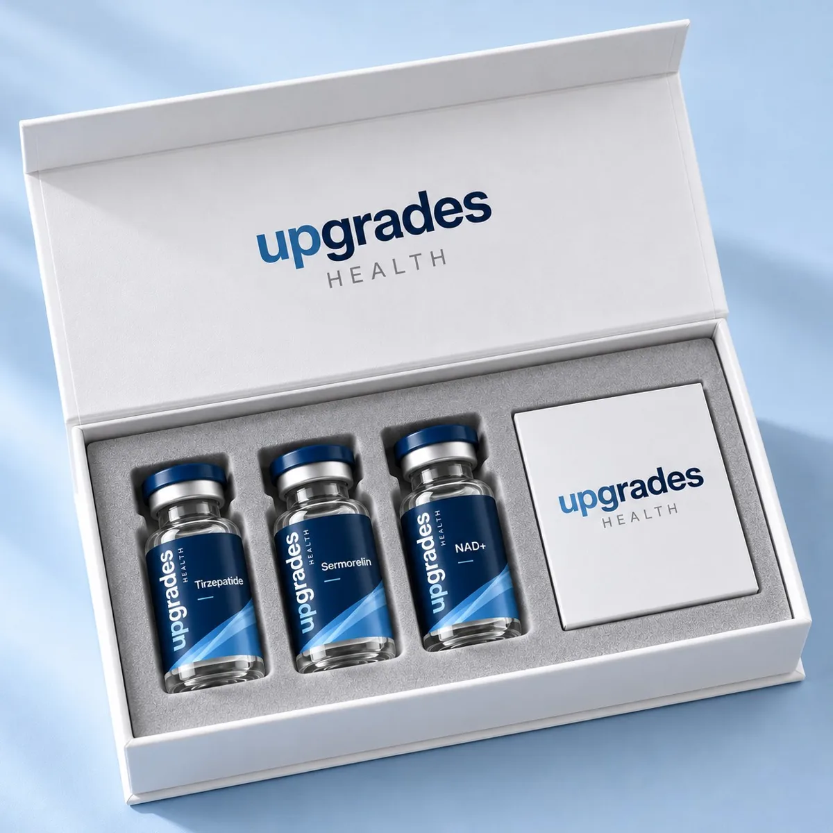 Upgrades Health kit box with the GLP-1, Sermorelin & NAD+ protocol